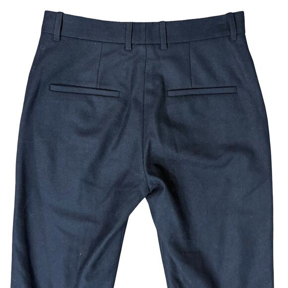 COS Navy Blue Slim Skinny Wool Blend Ankle Trousers Pants size 6 Professional - Picture 7 of 10